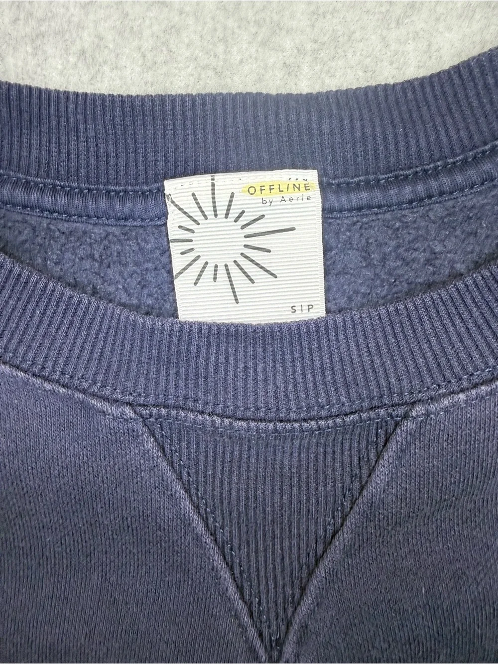 Men's Navy Crewneck Sweatshirt - Classic Pullover